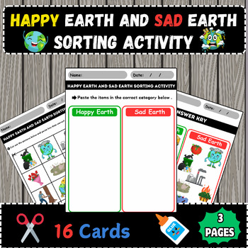 Preview of Earth's Emotions: Happy and Sad, an Environmental Exploration/Earth day