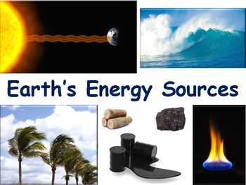 Preview of Earth's Energy Sources Lesson & Flashcards-study guide, exam prep, 2023-2024