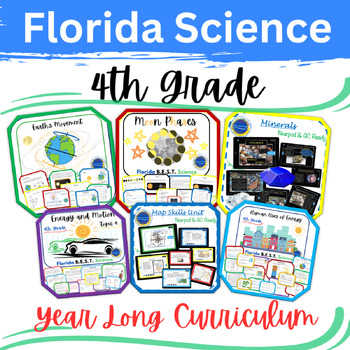 Preview of 4th Grade Florida B.E.S.T. Science Year Long Curriculum 345 Page Bundle