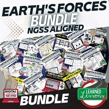 Preview of Earth's Forces Bundle (Earth Science BUNDLE), Print & Digital Learning, Google