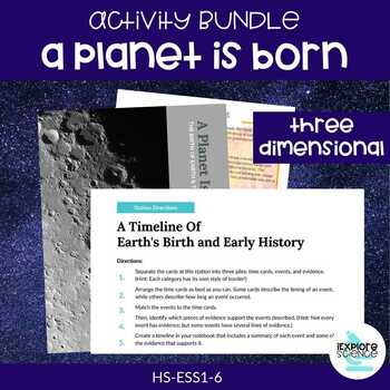 Preview of Earth's Formation & Early Earth History Activity Bundle HS-ESS1-6