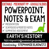 Earth's History PowerPoint, Notes & Exam - Google Slides