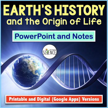 Preview of Earth's History and the Origin of Life PowerPoint and Notes