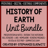 Earth's History Unit Bundle | Printable, Digital & Editabl