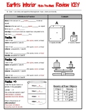 Earth's Interior Cumulative Review Activity