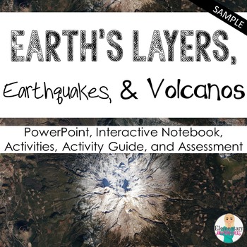 Preview of Earth's Layers, Earthquakes, & Volcanos Unit Sample