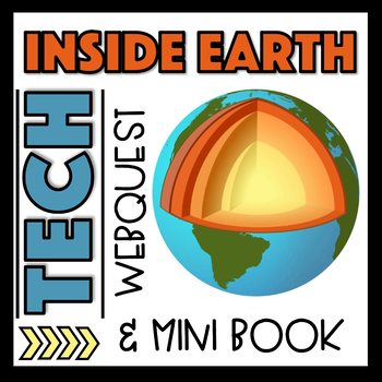 Preview of Earth's Layers  Interactive Notebook Webquest and Presentation