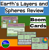 Earth's Layers and Spheres Review Boom Cards