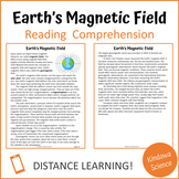 Earth's Magnetic Field Comprehension Passage and Questions