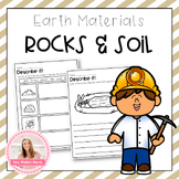 Earth's Materials Rocks and Soil Worksheets and Activities