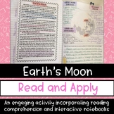 Earth's Moon Reading Comprehension Interactive Notebook