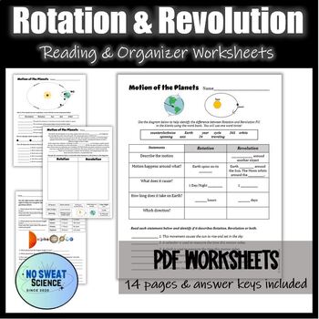 Rotation vs. Revolution – Sorting Activity