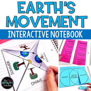 Preview of Earth's Movement - Rotation Revolution Interactive Notebook Foldables
