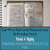 Earth's Natural Resources Reading Comprehension Interactiv