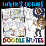 Earth's Oceans and Ocean Zones Doodle Notes