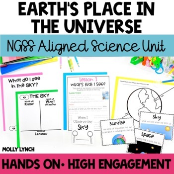 Preview of Earth's Place in the Universe NGSS Unit for Sun, Moon, and Stars Patterns