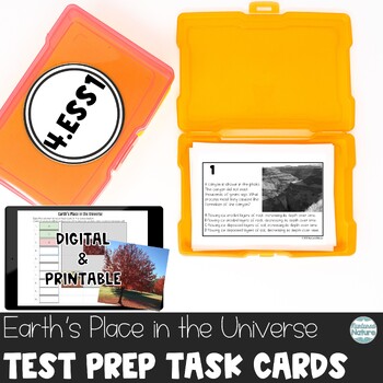 Preview of Earth’s Place in the Universe - Science Test Review Task Cards 4.ESS1 - TNReady