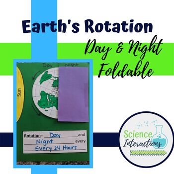 Preview of Earth's Rotation, Day and Night Interactive Notebook Foldable