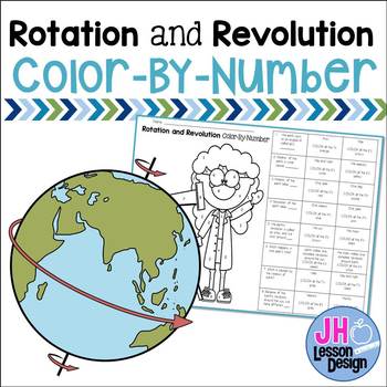 Download Earth's Rotation and Revolution Color-By-Number by JH ...