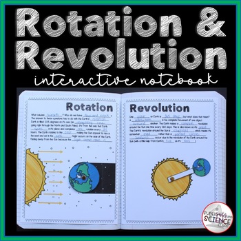Preview of Earth's Rotation and Revolution Interactive Notebook