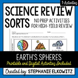 Earth's Spheres Review Sort | Printable, Digital & Easel