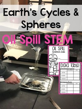 Preview of Earth's Spheres and Cycles Unit STEM Oil Spill Lab