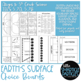 Earth's Surface Choice Boards Project Activities