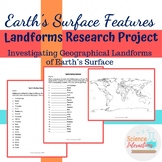 Earth's Surface Features: Landforms Research Project Distance
