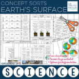Earth's Surface Science Concept Sorts