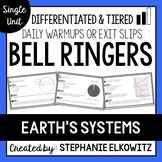 Earth's Systems Bell Ringers | Printable & Digital