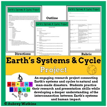 Preview of Earth's Systems & Cycles Project