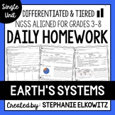 Earth's Systems Homework | Printable & Digital