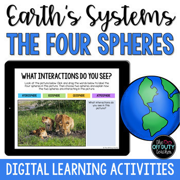 Preview of Earth's Systems The Four Spheres Digital Activities (Google Slides, PowerPoint)