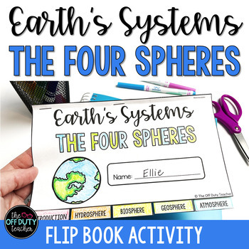 Preview of Earth's Systems - The Four Spheres Flip Book Activity (Print and Digital)