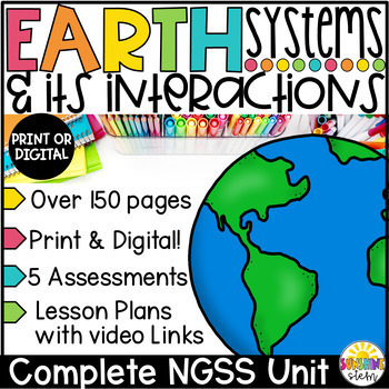 Preview of Earth's Systems and Interactions Complete Unit {NGSS Aligned 5-ESS2}