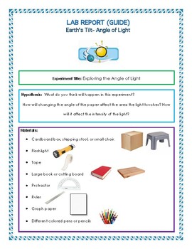 Preview of Earth's Tilt: Angle of Light Experiment - Guide