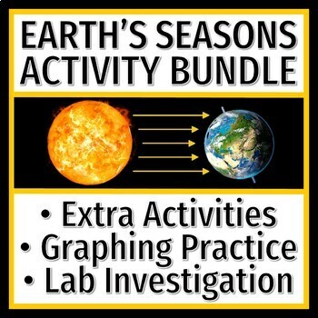 Preview of Earth's Tilt and Reason for the Seasons Activity BUNDLE NGSS MS-ESS1-1