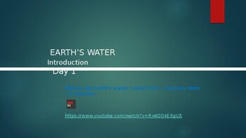 Preview of Earth's Water Unit