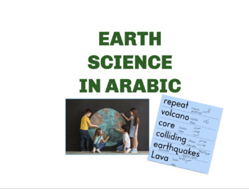 Preview of Earth science terms translated to Arabic,Spanish, Polish