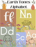 Earth tones/neutral wildflower classroom alphabet~~ decor