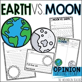 Earth vs Moon Opinion Writing Prompt with Graphic Organize