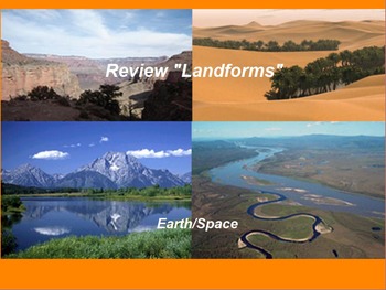 Preview of Earth/Space ActivInspire Review Lesson I "Landforms"