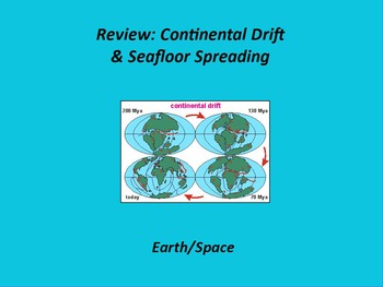 Preview of Earth/Space ActivInspire Review Lesson I and II "Cont. Drift/Seafloor Spreading"