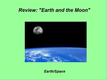 Preview of Earth/Space ActivInspire Review Lesson I and II "Earth and the Moon"