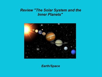Preview of Earth/Space ActivInspire Review Lesson I and II "Solar System and Inner Planets"