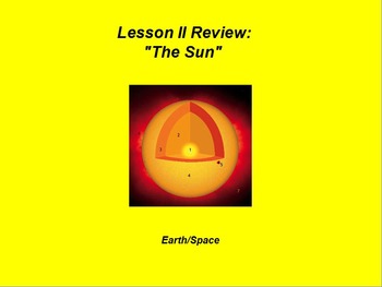 Preview of Earth/Space ActivInspire Review Lesson II "The Sun"