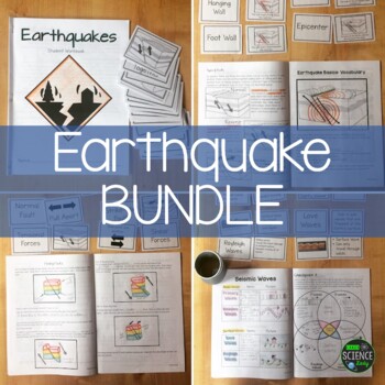 Preview of Earthquakes BUNDLE - Activities - Notes - Worksheets