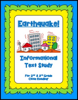 Preview of Earthquake Close Read (Grades 2-3)