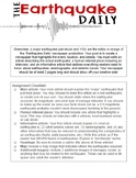 Earthquake Daily: Student Newspaper Project