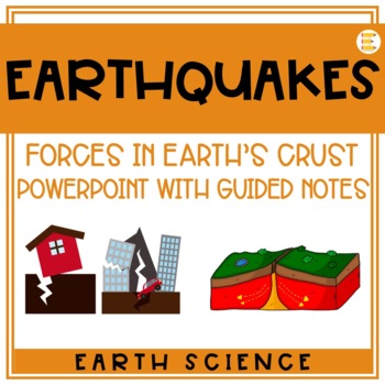 Preview of Earthquake Faults PowerPoint and Student Notes